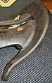 Shizuwa (cantle), the back arch of a Japanese saddle.