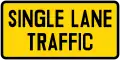 Single lane traffic