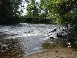 A weir on the Lignon du Forez