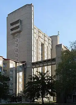 Student dormitory (1971) by Georgi Konstantinovski in Skopje