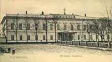 The Boys Gymnasium on an old postcard, late 19th century.