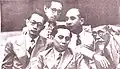 Charles Tambu at the UN Security Council session at Lake Sukses 1947. (Charles Tambu is next to Sumitro Djojohadikusumo)