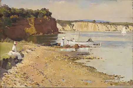 Tom Roberts, Slumbering Sea, Mentone (1887) National Gallery of Victoria