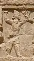 Scythian soldier with trilingual identification label on lintel, 2018