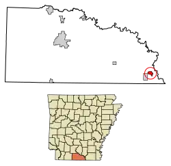 Location of Felsenthal in Union County, Arkansas.