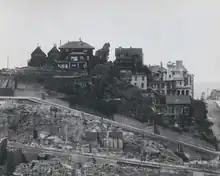 Vallejo Street Crest in Russian Hill, 1906 after the earthquake