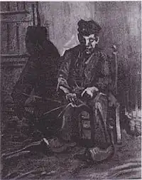 Peasant Making a Basket, 1885, Private collection (F171a)