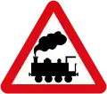 11b)&nbsp;— Level crossing without gates ahead