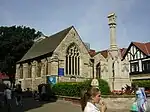 War Memorial and St Benedict's church, High Street, Lincoln