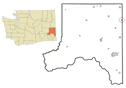 Location of Farmington, Washington