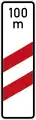 Sign 159-11 / 159-21Two-striped warning for railroad crossing – custom distance
