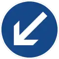 Sign 222-10Pass on the left