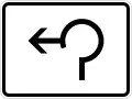 Directional indications by arrows, detour signs, three-quarter circle