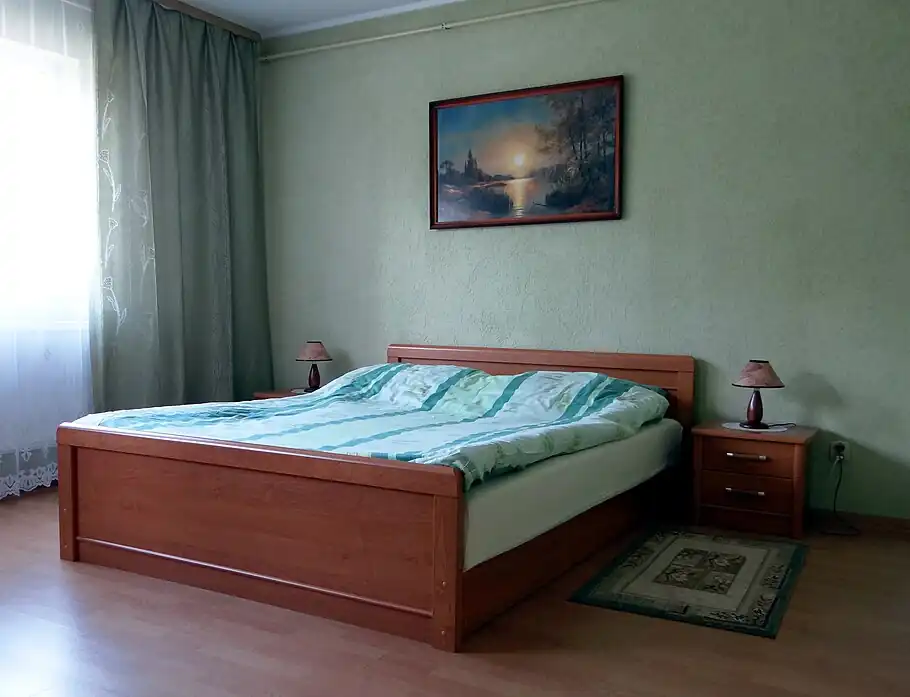 A contemporary nightstand.