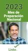  Mes de Preparación Nacional 2023. Un hombre sonríe a la cámara.